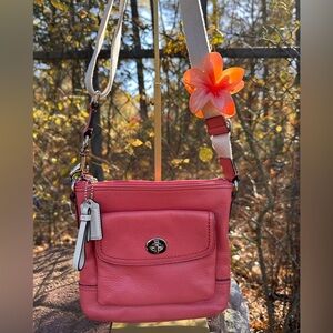 NWOT Pink Leather Crossbody Bag